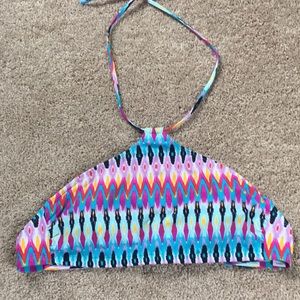 Athleta swim top size medium multicolored